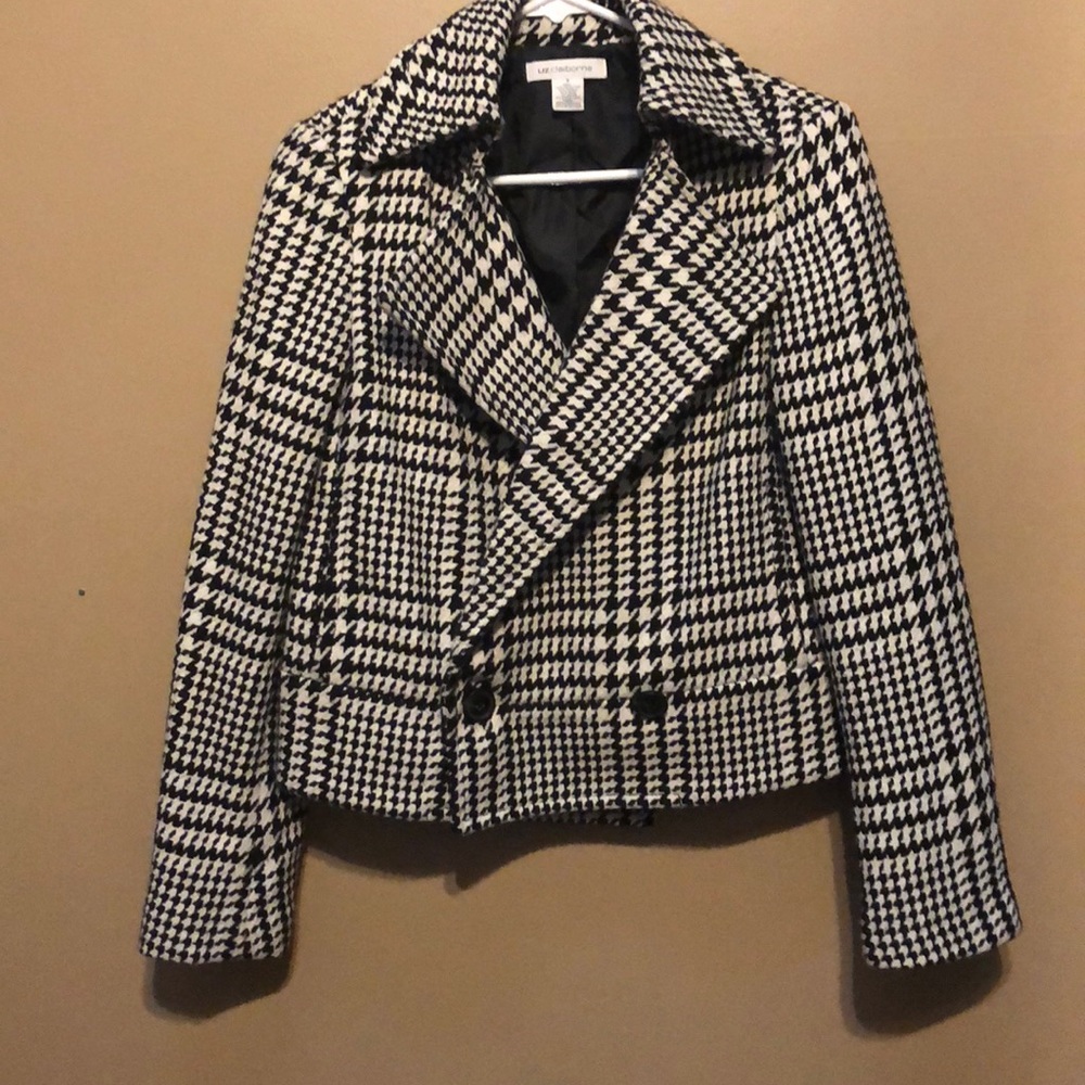 Liz Claiborne houndstooth blazer